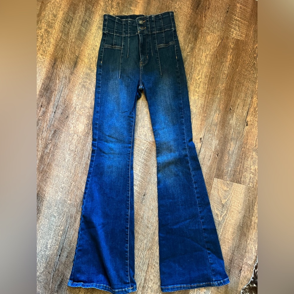 Free People High Waist Flare Jeans
